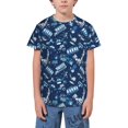 thumbnail image 1 of Wukai Blue Bus Youth Unisex Short Sleeve T-Shirt for Boys, Girls, Teens, and Kids-X-Small, 1 of 7