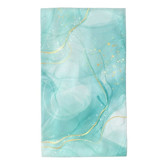 Wukai Blue Marble Lightweight, Quick-Drying Microfiber Towels - Soft and Absorbent for Fitness, Sports, Yoga, Travel, Gym - 2 Pack, Dark Grey
