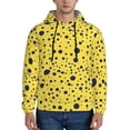 thumbnail image 1 of Wukai Blue Spots Print Men Hoodies Fleece Sweatshirts Long Sleeve Sweaters Pullover Fall Outfits Winter Clothes-Medium, 1 of 7