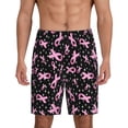 thumbnail image 1 of Wukai Breast Cancer Awareness (2) Men’s Short Pajama Pants With Pockets Soft Sleep Pj Shorts for Men-4X-Large, 1 of 6