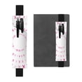 thumbnail image 1 of Wukai Breast Cancer Awareness (4) Adjustable Elastic Band Leather Pen Holder,Pencil Holder,Pen Sleeve Pouch for Notebooks,Planners,and Books, 1 of 6