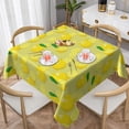 thumbnail image 1 of Wukai Bright Lemons Waterproof Tablecloth for Kitchen Dining, Fits Square Tables for 2-4 Seats -54"x54", 1 of 7