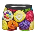 thumbnail image 1 of Wukai Brightly Colored Cupcakes Print Men’s Underwear Breathable Boxer Briefs,&nbsp;Moisture Wicking & Breathable-Small, 1 of 7
