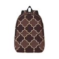 thumbnail image 1 of Wukai Brown Gold Grid Paper Reusable Cosmetic bag,Travel Toiletry Organizer Capacity,Waterproof Puzzle Bags, 1 of 7