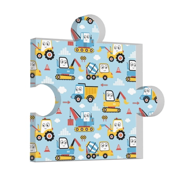 Wukai Building Truck Print Elegant Acrylic Gift Decorations Perfect for Weddings, Birthdays, Anniversaries, and Home Decor