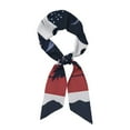 thumbnail image 1 of Wukai Bulldog with Forest Flag Print Hair Scarf for Women Fashion Silky Satin Headscarf Wrap Breathable Lightweight Neck Scarves For Handbag Accessories, 1 of 6