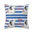 thumbnail image 1 of Wukai Bulldog Friend Premium Polyester Fleece Pillow Covers with Hidden Zipper Closure,Luxuriously Soft and Durable-16"x16", 1 of 7