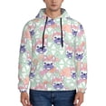 thumbnail image 1 of Wukai Bulldog Print Men Hoodies Fleece Sweatshirts Long Sleeve Sweaters Pullover Fall Outfits Winter Clothes-4X-Large, 1 of 7