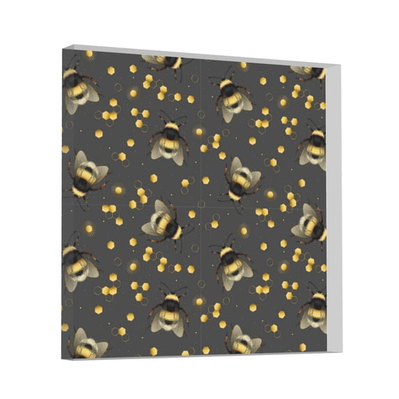 Wukai Bumblebee Print Elegant Acrylic Gift Decorations Perfect for Weddings, Birthdays, Anniversaries, and Home Decor