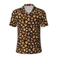 thumbnail image 1 of Wukai Burger Fries Men’s Polo Shirts,Quick-Dry Athletic Shirt,Classic Fit Shirts-Large, 1 of 8