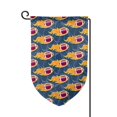 thumbnail image 1 of Wukai Burning Rugby Balls Print Garden Flag 12.5x18 Inch Double Sided Sun-resistant Rain-resistant, Wrinkle-resistant Colorfast(Only Flag), 1 of 7