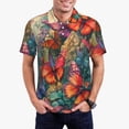 thumbnail image 1 of Wukai Butterflies On Rocky Cliff Men’s Polo Shirts Sleeve,Camisas Polo Para Hombre,True Classic Tees Men-, 1 of 6