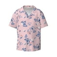 thumbnail image 1 of Wukai Butterfly Men's Casual Short-Sleeve Button Down Shirt - Lightweight Summer Dress Shirt for Daily Wear-X-Large, 1 of 7