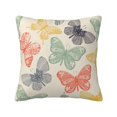 thumbnail image 1 of Wukai Butterfly Premium Polyester Fleece Pillow Covers with Hidden Zipper Closure,Luxuriously Soft and Durable-12"x12", 1 of 7