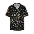 thumbnail image 1 of Wukai Butterfly1 Men's Casual Short-Sleeve Button Down Shirt - Lightweight Summer Dress Shirt for Daily Wear-Small, 1 of 1