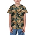 thumbnail image 1 of Wukai Camouflage Rabbit Youth Unisex Short Sleeve T-Shirt for Boys, Girls, Teens, and Kids-Small, 1 of 7