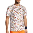 thumbnail image 1 of Wukai Canada Day Print Men's Short-Sleeved Mesh T-Shirt,Quick-Dry Short Sleeve Workout T-Shirt-X-Large, 1 of 8