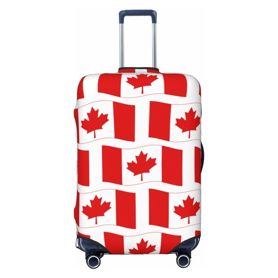 Wukai Canada Elastic Luggage Cover: Personalized Protection for Your Suitcase - Fits 19~29-inch, Washable & Durable Travel Companion-X-Large