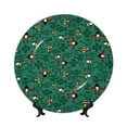 thumbnail image 1 of Wukai Cartoon Air Transportation Print Decorative Plate for Display,Bone China Decorative Plate, Ceramic Dinner Plate with Stand, Vertical Ceramic Plate-10in, 1 of 6
