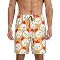 thumbnail image 1 of Wukai Cartoon Chicken Men’s Short Pajama Pants With Pockets Soft Sleep Pj Shorts for Men-, 1 of 6