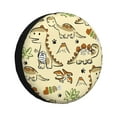 thumbnail image 1 of Wukai Cartoon Dinosaurs Print Spare Tire Cover for RV Trailer,Waterproof PVC Faux Leather Wheel Cover Fit for Truck,Trailer,RV,SUV,Camper and Most Vehicle-14 inch, 1 of 6