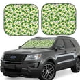 thumbnail image 1 of Wukai Cartoon Frogs Print Windshield Sun Shade, Car Front Window Shades Sunshade Cover Sun Visor Shield Block Automotive Interior Protector Blocks UV Rays-Medium, 1 of 6