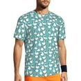 thumbnail image 1 of Wukai Cartoon Funny Goose Print Men's Short-Sleeved Mesh T-Shirt,Quick-Dry Short Sleeve Workout T-Shirt-5X-Large, 1 of 8