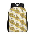 thumbnail image 1 of Wukai Cartoon Honey Pot Bee Sunflower Travel Laptop Backpack - Waterproof, Anti-Theft, Slim and Sturdy College & Business Backpack, 1 of 7