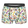 thumbnail image 1 of Wukai Cartoon Labrador Retriever Print Men’s Underwear Breathable Boxer Briefs,&nbsp;Moisture Wicking & Breathable-Large, 1 of 7