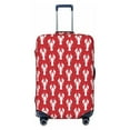 thumbnail image 1 of Wukai Cartoon Lobster Elastic Luggage Cover: Personalized Protection for Your Suitcase - Fits 19~29-inch, Washable & Durable Travel Companion-, 1 of 8