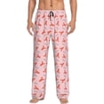thumbnail image 1 of Wukai Cartoon Lobsters 3 Mens PJ Pajama Pants|Sleepwear Plaid PJs with Pockets|Men's Lightweight Open-Hem Lounge Pants-Large, 1 of 6
