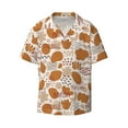 thumbnail image 1 of Wukai Cartoon Men's Casual Short-Sleeve Button Down Shirt - Lightweight Summer Dress Shirt for Daily Wear-XX-Large, 1 of 7