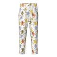 thumbnail image 1 of Wukai Cartoon Monkey Print Teenagers' Pajama Pant Sleep Pajama Lounge Pant PJ Bottoms with Pockets and Button Fly(Available in Big & Tall)-Large, 1 of 6