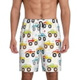 thumbnail image 1 of Wukai Cartoon Monster Trucks Men’s Short Pajama Pants With Pockets Soft Sleep Pj Shorts for Men-, 1 of 6