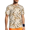 thumbnail image 1 of Wukai Cartoon Poodle Dog Print Men's Short-Sleeved Mesh T-Shirt,Quick-Dry Short Sleeve Workout T-Shirt-6X-Large, 1 of 8
