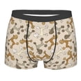 thumbnail image 1 of Wukai Cartoon Poodle Dog Print Men’s Underwear Breathable Boxer Briefs,&nbsp;Moisture Wicking & Breathable-X-Large, 1 of 7