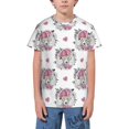 thumbnail image 1 of Wukai Cartoon Poodle Dog Youth Unisex Short Sleeve T-Shirt for Boys, Girls, Teens, and Kids-Large, 1 of 7
