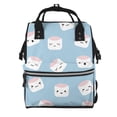 thumbnail image 1 of Wukai Cartoon Sushi Mummy Backpac,&nbsp;Diaper Bag Purse Breast Pump Bag Purse Diaper Bag for swim,gym,workout,large capacity backpack, 1 of 5