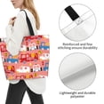 thumbnail image 1 of Wukai Cartoon with Traffic Elements Print Reusable Grocery Bag Shopping Bags Shopping Handle Bag Suitable for Outdoor Convenient Daily Bag, 1 of 7