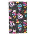 thumbnail image 1 of Wukai Cat Icecream Lightweight, Quick-Drying Microfiber Towels - Soft and Absorbent for Fitness, Sports, Yoga, Travel, Gym - 2 Pack, Dark Grey, 1 of 8