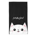 thumbnail image 1 of Wukai Cat Meow Lightweight, Quick-Drying Microfiber Towels - Soft and Absorbent for Fitness, Sports, Yoga, Travel, Gym - 2 Pack, Dark Grey, 1 of 8