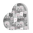 thumbnail image 1 of Wukai Cats Group Print Elegant Acrylic Gift Decorations Perfect for Weddings, Birthdays, Anniversaries, and Home Decor, 1 of 6