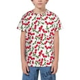 thumbnail image 1 of Wukai Cherry_1 Youth Unisex Short Sleeve T-Shirt for Boys, Girls, Teens, and Kids-X-Small, 1 of 7