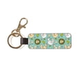 thumbnail image 1 of Wukai Chicken Laying Eggs Print Leather Car Keychain, Universal Key Fob Keychain, Leather Key Chain Holder for Men and Women,360 Degree Rotatable, 1 of 5
