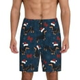 thumbnail image 1 of Wukai Christmas Dachshund Men’s Short Pajama Pants With Pockets Soft Sleep Pj Shorts for Men-Large, 1 of 6