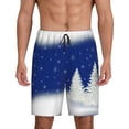 thumbnail image 1 of Wukai Christmas Fir Tree Men’s Short Pajama Pants With Pockets Soft Sleep Pj Shorts for Men-Medium, 1 of 6