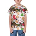 thumbnail image 1 of Wukai Christmas Gingerbread Cookies Youth Unisex Short Sleeve T-Shirt for Boys, Girls, Teens, and Kids-X-Large, 1 of 1