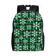 thumbnail image 1 of Wukai Christmas Pattern At Buffalo Plaid Travel Laptop Backpack - Waterproof, Anti-Theft, Slim and Sturdy College & Business Backpack, 1 of 7