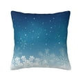 thumbnail image 1 of Wukai Christmas Snowflakes Premium Polyester Fleece Pillow Covers with Hidden Zipper Closure,Luxuriously Soft and Durable-26"x26", 1 of 7