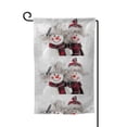 thumbnail image 1 of Wukai Christmas Snowman With Hat Print Garden Flag 12.5x18 Inch Double Sided Sun-resistant Rain-resistant, Wrinkle-resistant Colorfast(Only Flag), 1 of 7